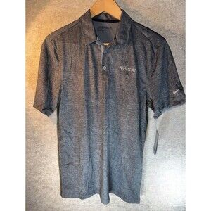 Nike Golf Men’s Size Small Dri-Fit Stay Cool Gray Polo Nissan Logo